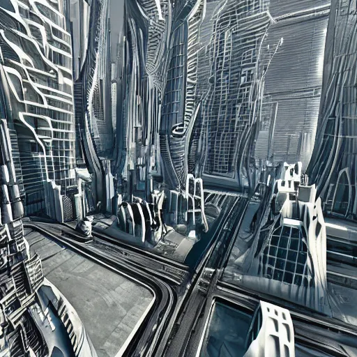 Image similar to Futuristic looking city by Gary Meyer, retro-futurism 4k, high details