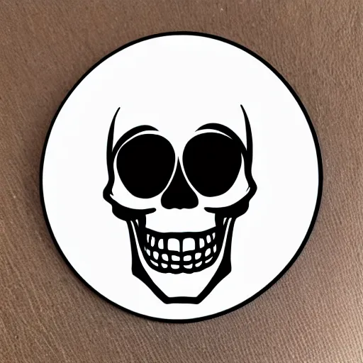 Image similar to cute skull sticker