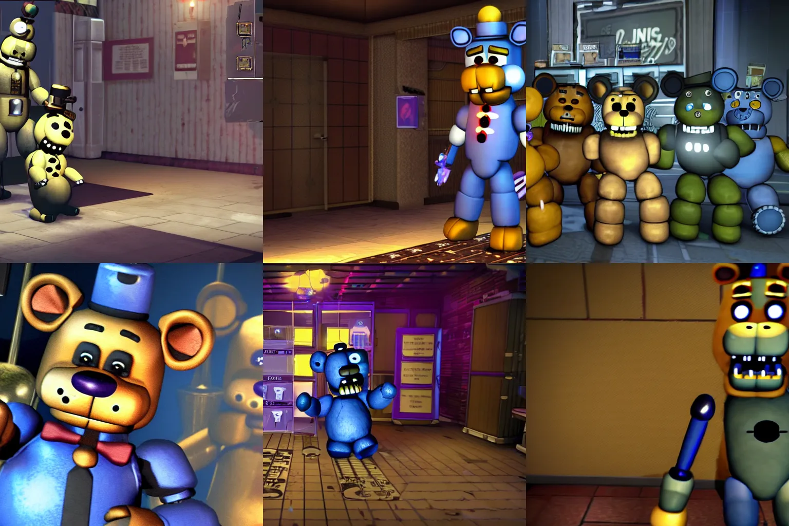 Prompt: ' five nights at freddy's : security breach'in game screenshot