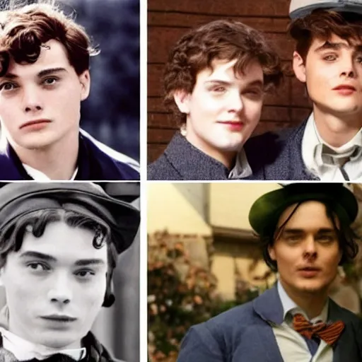 Image similar to Gilbert Blythe and johnny deep as college students