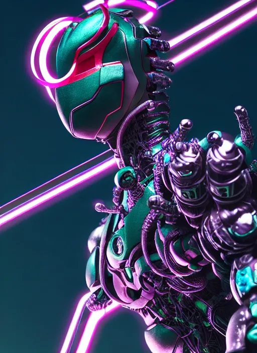 Prompt: kamen rider, hero human structure insects concept art, full body, intricate detail, art and illustration by kim hyung tae and irakli nadar and alexandre ferra, global illumination, action pose at tokyo cyberpunk neon light night