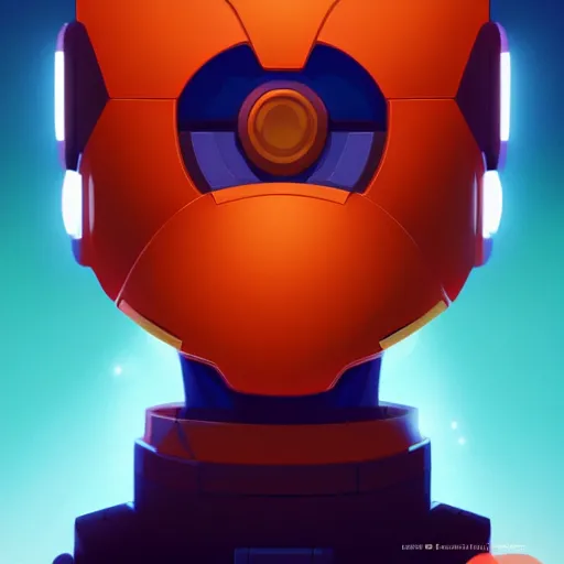 Image similar to face icon stylized minimalist mega man, loftis, cory behance hd by jesper ejsing, by rhads, makoto shinkai and lois van baarle, ilya kuvshinov, rossdraws global illumination