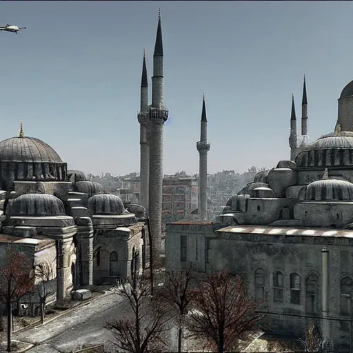 Prompt: fallout style istanbul, realistic