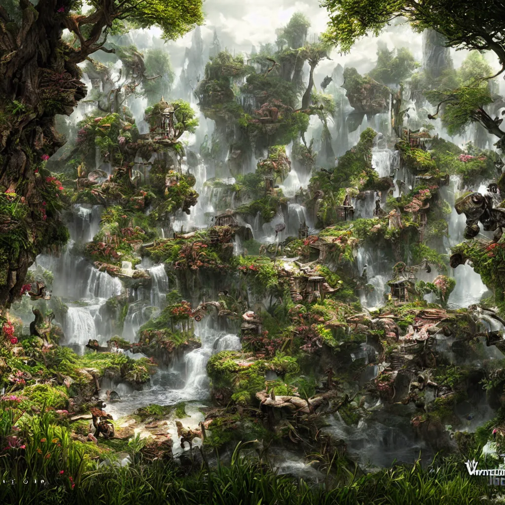 Image similar to a wonderland, realistic, detailed, unreal engine, photorealistic,
