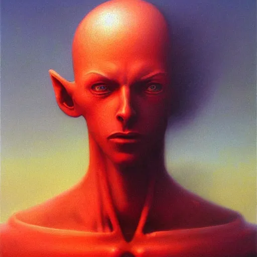 Prompt: axel from kingdom hearts, by zdzislaw beksinski, oil on canvas