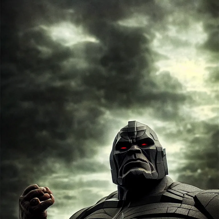 Image similar to epic professional digital art of darkseid, faint golden moody atmospheric lighting, painted, intricate, detailed, detailed, foreboding, by leesha hannigan, wayne haag, reyna rochin, ignacio fernandez rios, mark ryden, iris van herpen,, epic, stunning, gorgeous, much wow, cinematic, masterpiece.