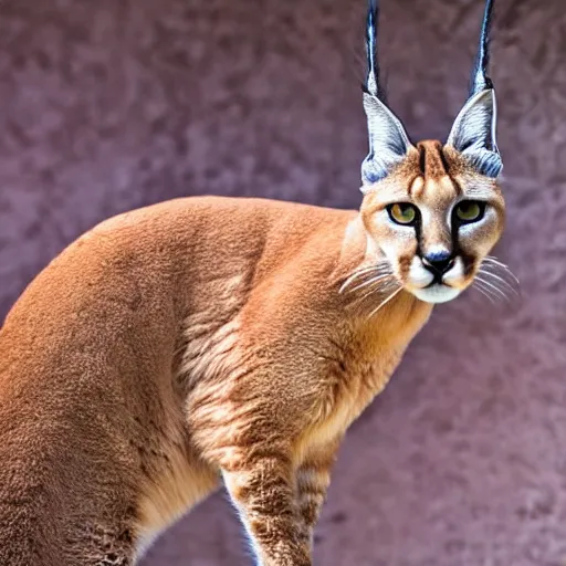 Image similar to high quality closeup shot of a caracal