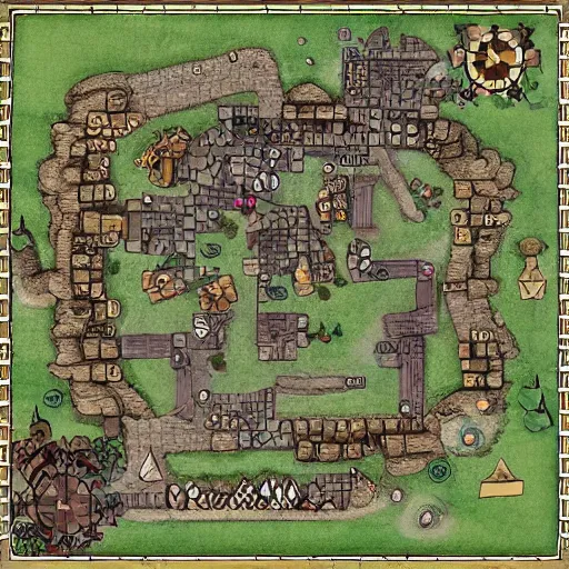 Image similar to dnd village map layout