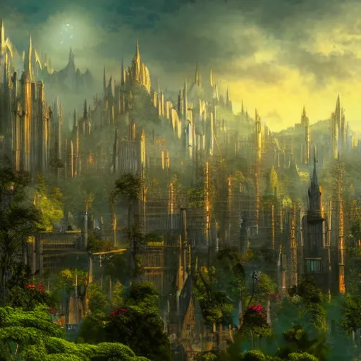 Image similar to this _ elven _ city _ is _ beautiful. _ its _ like _ a _ perfect _ moment. _ i _ feel _ happy _ when _ i _ look _ at _ this. _ im _ there. jpg