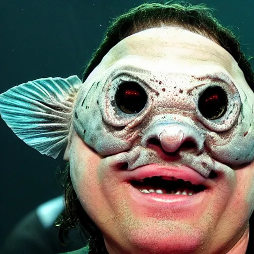 Prompt: Corey Taylor as a fish