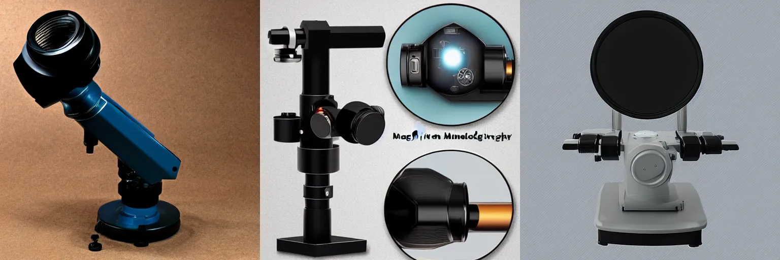 Prompt: infinity magnifying microscope