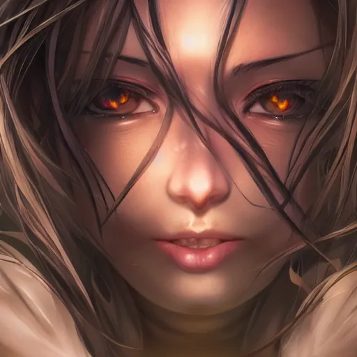 Prompt: ultrarealistic anime mom staring at you, anime key visual, character concept art, cinematic lighting, volumetric lighting, extreme intricate details, cgsociety, sharp focus, ultra wide angle, photography by artgerm, gerald brom