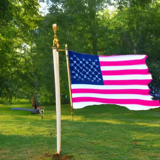 Prompt: Flag of The United State of Tree