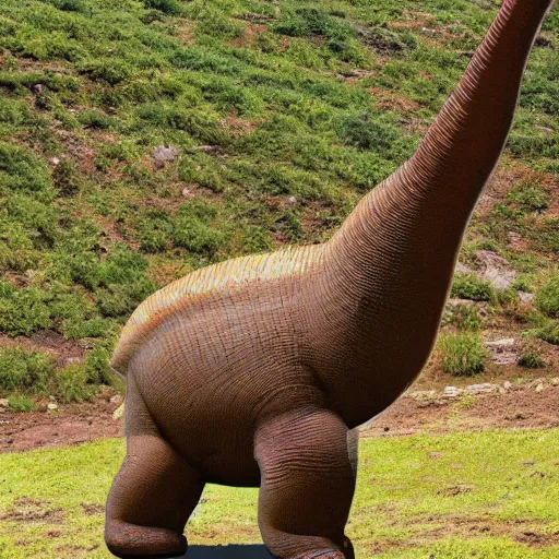 Image similar to photo of a gummy bear apatosaurus