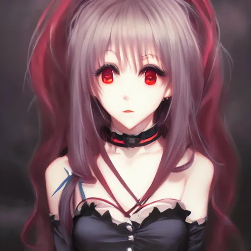 Image similar to anime portrait of a vampire as an anime girl by Stanley Artgerm Lau, WLOP, Rossdraws, James Jean, Andrei Riabovitchev, Marc Simonetti, and Sakimichan, trending on artstation