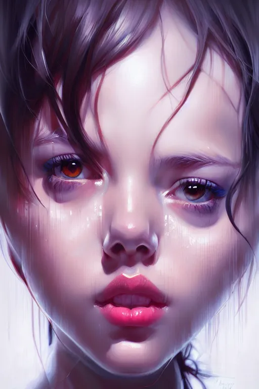 Image similar to Soaked portrait by Artgerm and WLOP