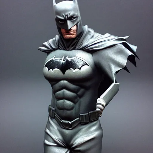 Prompt: realistic batman sculpture