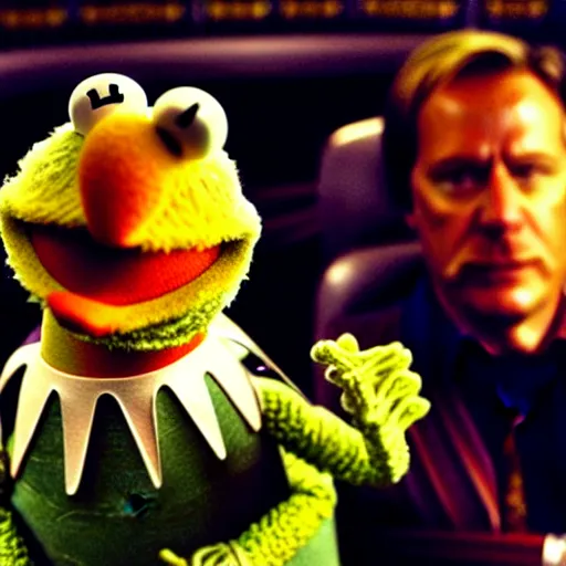 Prompt: still of the Muppets in the movie Interstellar