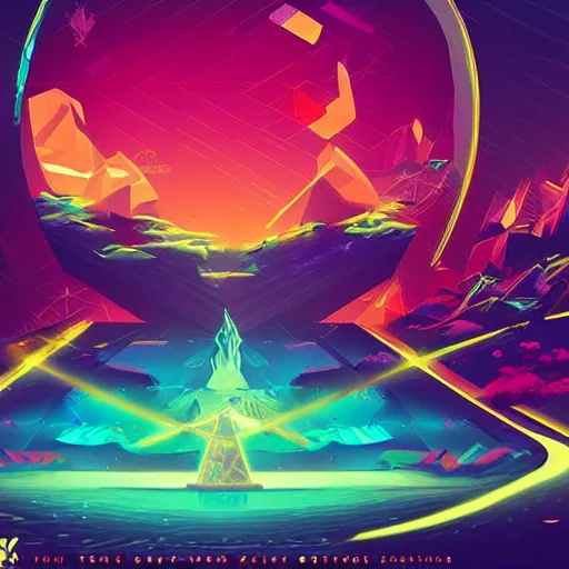 Prompt: gemstone, retrowave epic art, trending on art station