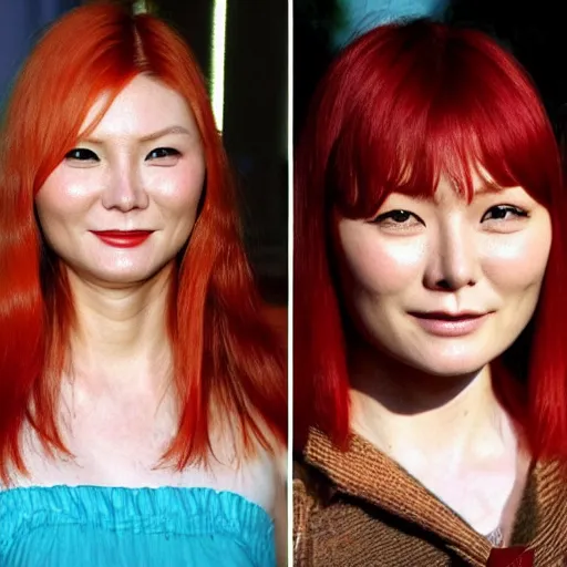 Prompt: pics of japanese kirsten dunst, redhair kirsten dunst, lebanon kirsten dunst, african kirsten dunst