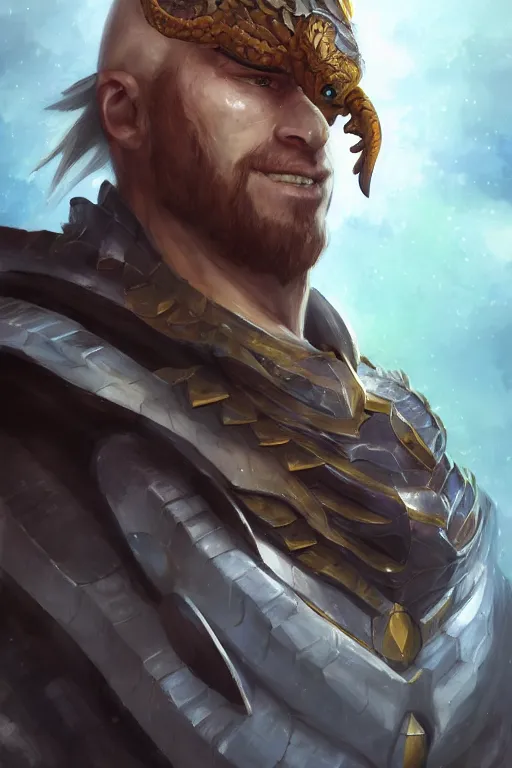 Prompt: A realistic anime portrait of a dnd male dragonborn warrior, draconian, dragon, D&D, digital painting, by Stanley Artgerm Lau, Sakimichan, WLOP and Rossdraws, digtial painting, trending on ArtStation, SFW version