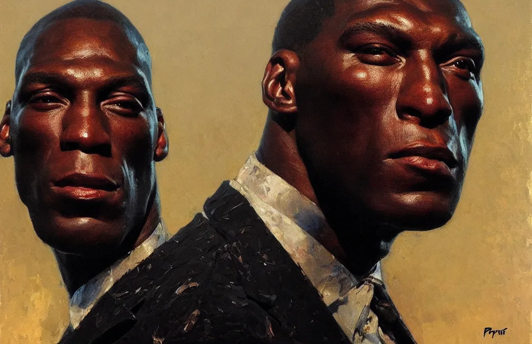 Prompt: portrait of frank bruno!!!!!!!!!!!!!!!!!!!!!!!!!!!, detailed face, detailed painting,, epic lighting, by ilya repin, phil hale and kent williams