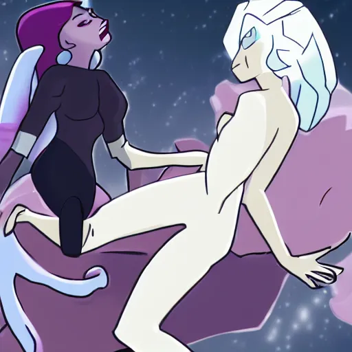 Prompt: me being stepped on by white diamond from steven universe