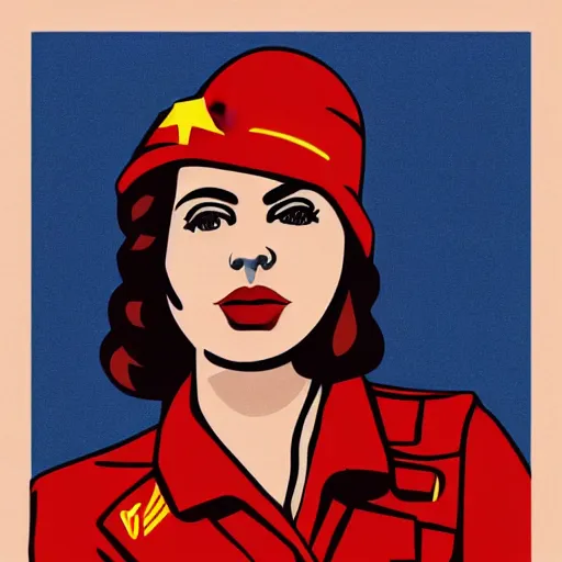 Prompt: communist anitta, constructivism, soviet style