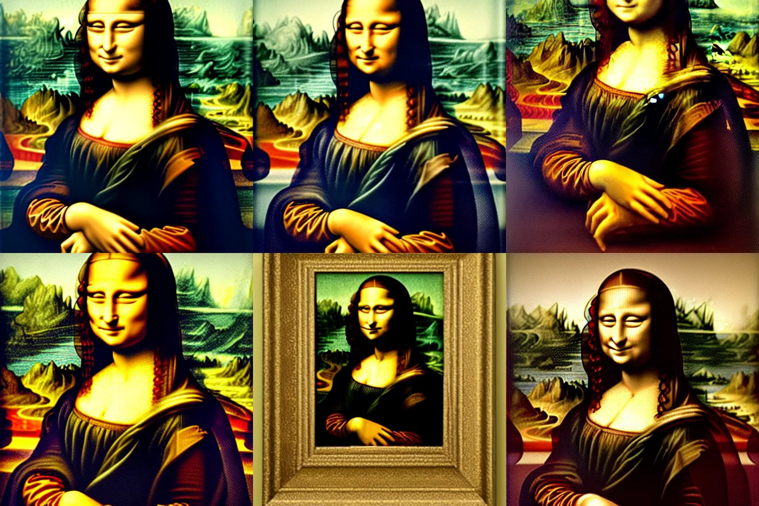 Prompt: Mona Lisa painting Leaonardo Da Vinci