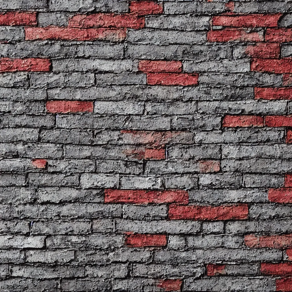 Prompt: metal painted brick texture