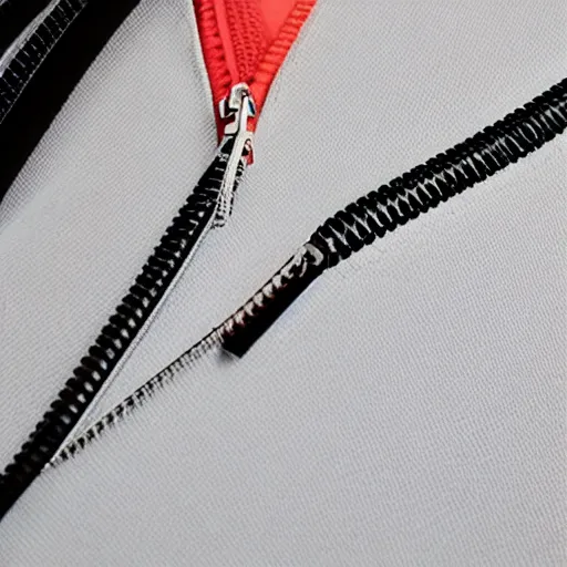 Image similar to a close up on a black dress zipper behind