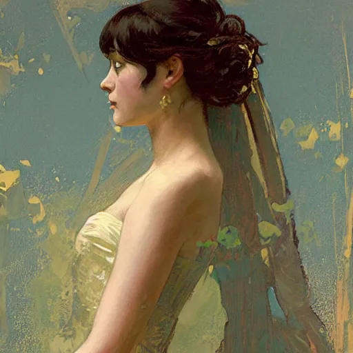 Prompt: pride and prejudice, intricate, elegant, highly detailed, greg manchess, mucha, liepke, ruan jia, jeffrey catherine jones, ridley scott