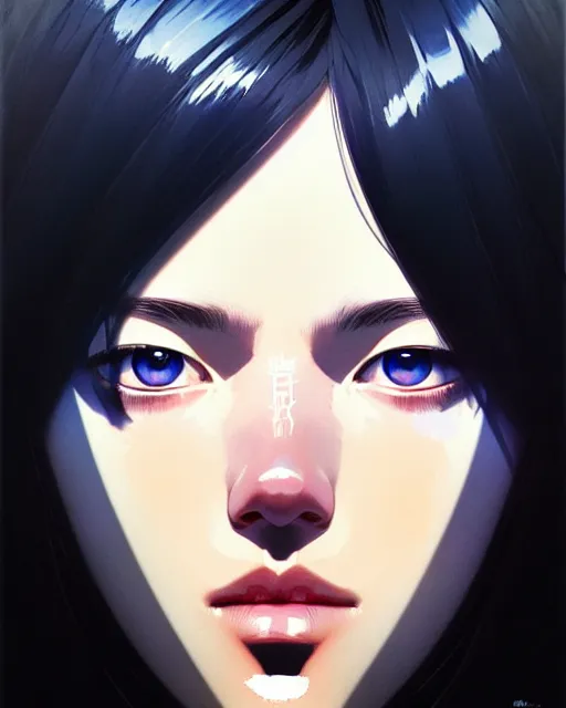 Image similar to dead inside!!!, fine - face, audrey plaza, realistic shaded perfect face, fine details. anime. realistic shaded lighting poster by ilya kuvshinov katsuhiro otomo ghost - in - the - shell, magali villeneuve, artgerm, jeremy lipkin and michael garmash and rob rey