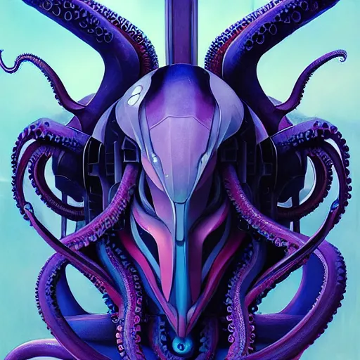 Prompt: 2 0 7 7 decepticon octopus portrait by charles vess and james jean and erik jones and rhads, inspired by ghost in the shell, 3 d octane render, beeple, beautiful fine face features, intricate high details, sharp, ultradetailed