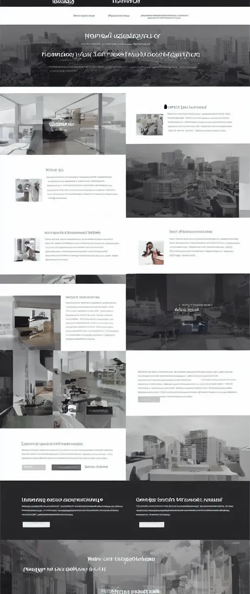 Image similar to clean modern website design, homepage