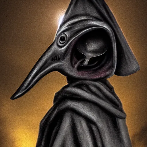 Image similar to plague doctor!!!! with a iphone in hand, 4 k, 8 k, photorealistic imagery