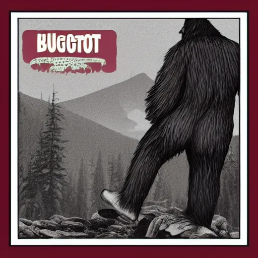 Image similar to “album art Bigfoot”