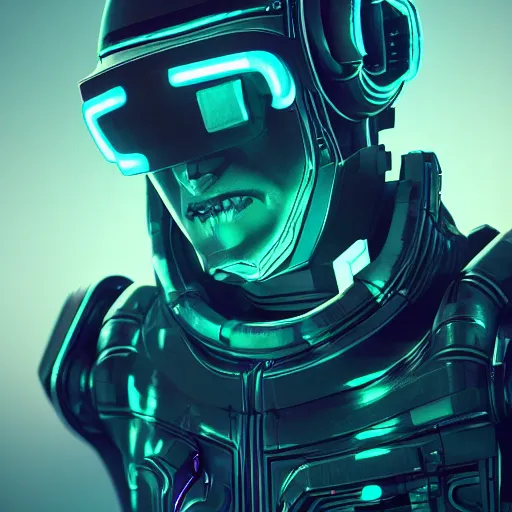 Image similar to cyberpunk concept humanoid bot, cinema 4 d, galaxy, ufo, space sci - fi, wearing vr goggles, illustration, portrait, pastel neon textured background night, trending on artstation, greg rutkowski, octane rendered, 1 2 k, detailed,