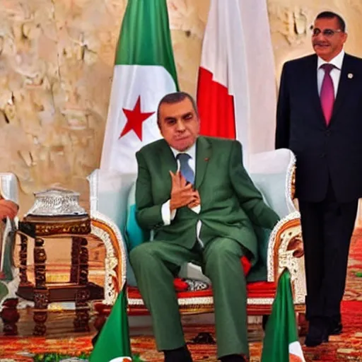 Prompt: prisedent of algeria