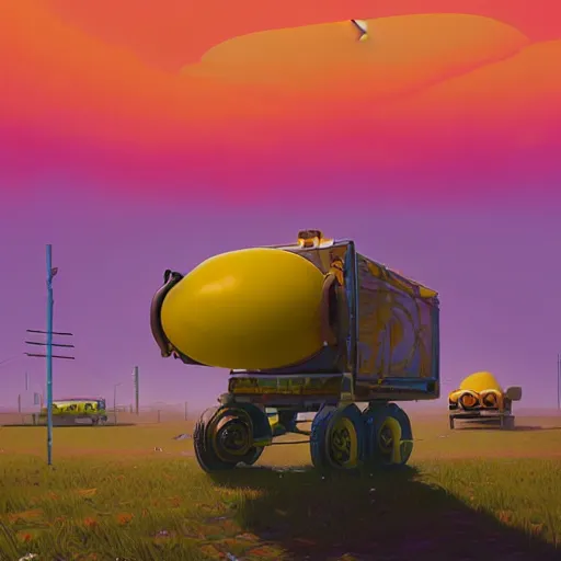 Image similar to “the existence of lemons by Simon Stalenhag, trending on artstation, 8k, octane rendered, highly detailed”