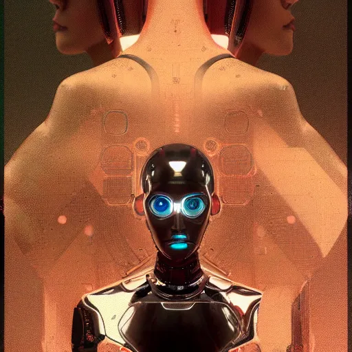 Image similar to The most advanced humanoid robot, Ex Machina (2014), Detroit Become Human (2018), intricate, highly detailed, digital painting, artstation, concept art, sharp focus, cinematic lighting, illustration, art by artgerm and greg rutkowski, alphonse mucha, cgsociety