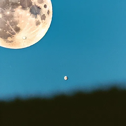 Image similar to photo of moon falling on the earth