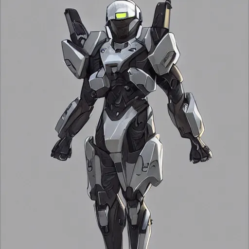 Prompt: concept art for flying halo suit in the upcoming halo game - n 4