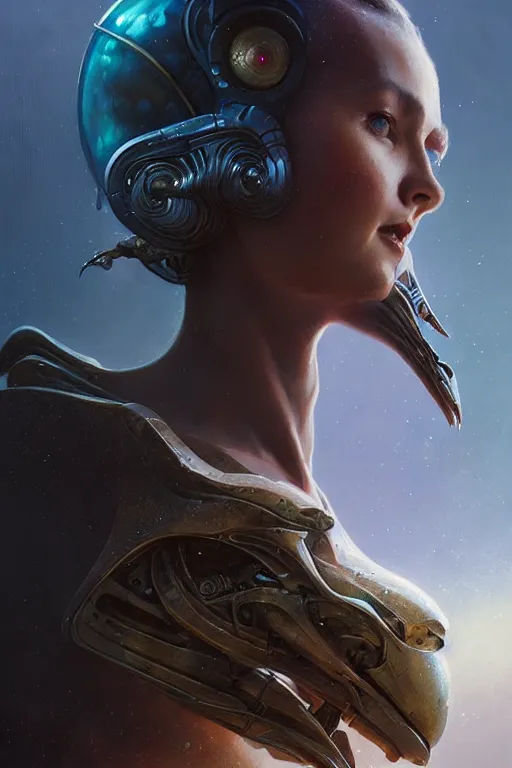 Prompt: alien superstar profile picture by Greg Rutkowski, dynamic pose, matte painting, intricate, fantasy concept art, elegant, by Stanley Artgerm Lau, WLOP, golden ratio, thomas kindkade, alphonse mucha, loish, norman Rockwell,