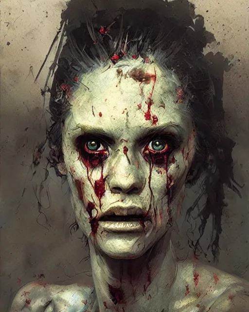 Image similar to hyper realistic photo portrait rathead zombie cinematic, greg rutkowski, james gurney, mignola, craig mullins, brom