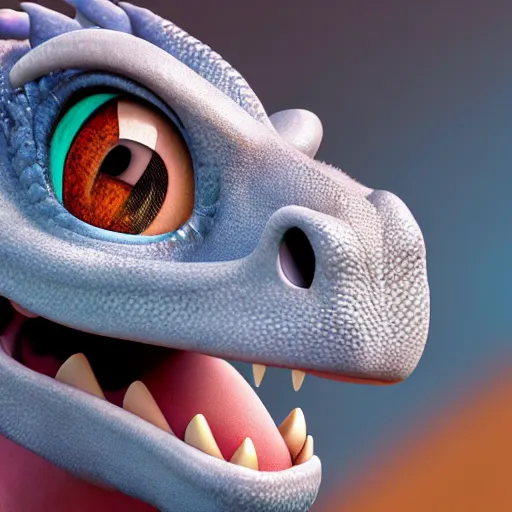 Prompt: new dragon pixar disney dreamworks character, highly detailed, extremely high quality, hd, 4 k, 8 k, professional photographer, 4 0 mp, lifelike, top - rated, award winning, cinematic, realistic, detailed lighting, detailed shadows, sharp, no blur, edited, corrected, trending