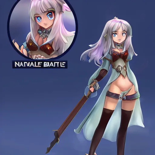 Image similar to natalie from epic battle fantasy