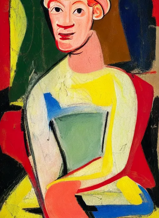 Prompt: portrait of a girl, painting by willem de kooning, expressive abstractionism, many small hard relief strokes of oil on canvas with high detail