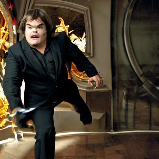 Image similar to jack black as derek zoolander, highly detailed, high resolution, trending, award winning photography