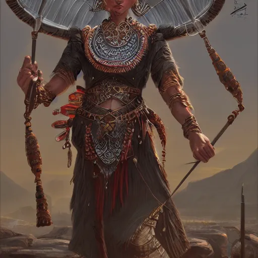 Image similar to Protean (D&D) holding a drum, ornately dressed, standing in populated Baldur\'s Gate city square, hyperdetailed, artstation, cgsociety, 8k